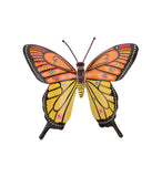 Orange Henna Butterfly Wall Decor