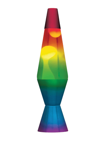 14.5" Lava Lamp - Rainbow