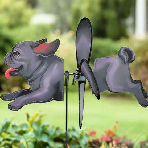 Petite Black Pug Spinner