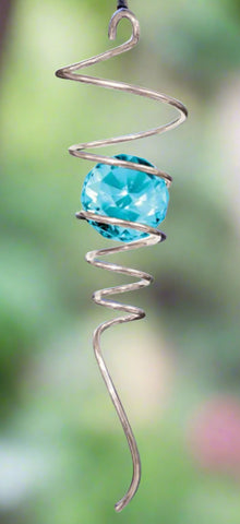 Spinfinity Spiral Tail - Silver Aqua