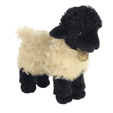 Suffolk Lamb Plush from Miyoni collection showcasing lifelike design and eco-friendly materials.