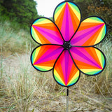 19" Rainbow Star Flower Spinner