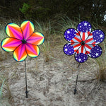 19" Rainbow Star Flower Spinner