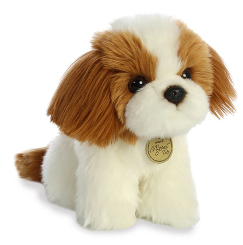 Adorable Shuh Tzu Pup Plush, handcrafted from quality materials, perfect for cuddling and companionship.