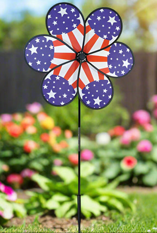 19" Patriot Star Flower Spinner