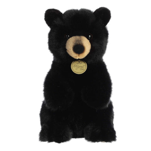 Sitting Pretty American Black Bear Cub Plush toy with lifelike features and eco-friendly materials.