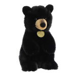 Sitting Pretty American Black Bear Cub Plush, a cute and eco-friendly Miyoni stuffed animal with lifelike features.