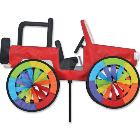 22" Red Jeep Spinner