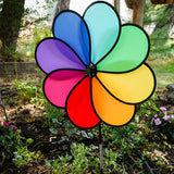 19" Rainbow Dazy Flower Spinner