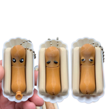 Magnetic Hotdog Fidget Keychain