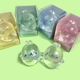Molang Clear Mochi Squishy Figure Fidget Toy