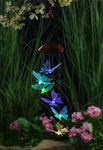 Iridescent Butterflies Solar Mobile