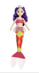 Harmony Tie-Dye Sparkles Mermaid Plush