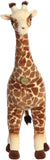 Standing Giraffe Plush with golden brown body and warm spots, perfect for animal lovers and collectors.
