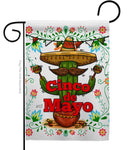 Cinco De Mayo Mustache Cactus Garden Flag