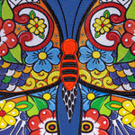 Talavera Butterfly Applique Garden Flag