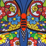 Talavera Butterfly Applique Garden Flag