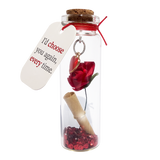 Rose With Message Of Love In Mini Bottle Assortment Display at The Sky's the Limit