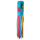 Hummingbird & Flowers 40" Windsock