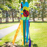 Ladybug Flower 40" Windsock