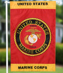 U.S Marine Corps Lustre Garden Flag