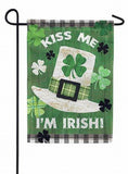 Kiss Me, I'm Irish! Garden Flag