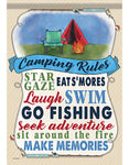 Camping Rules Durasoft Garden Flag