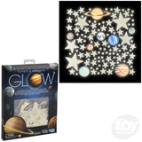 Glow Stars & Planets Wall Stickers 100PC