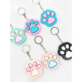 Cat Paw Clicker Fidget Keychain