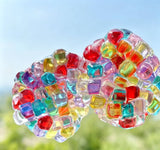Rainbow Ice‑Cube Crunchy Squishy