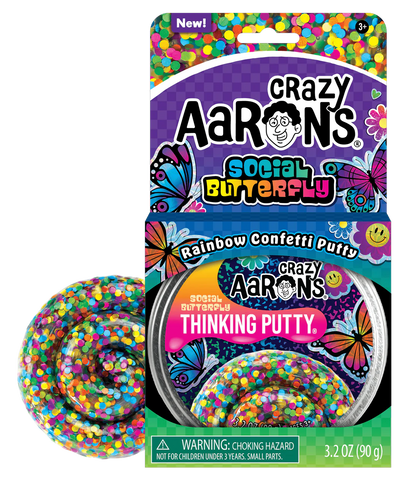 CRAZY AARON'S SOCIAL BUTTERFLY THINKING PUTTY