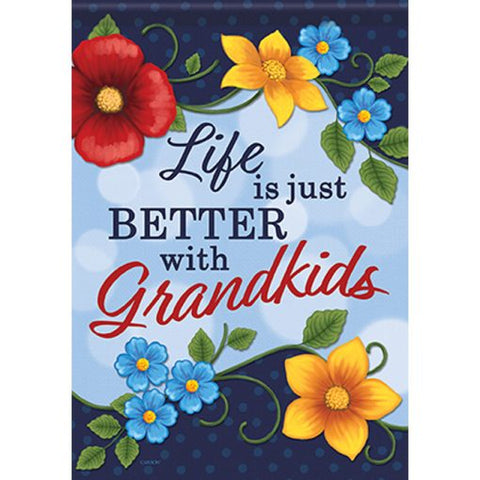 Better with Grandkids Dura Soft House Flag