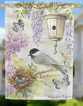 Chickadee Birdsong Durasoft House Flag