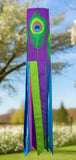 Peacock Feathers 40" Windsock