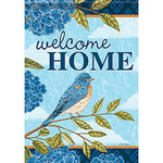 "Hydrangea Bluebird" Durasoft House Flag