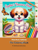 Sophie and her treasure hunt coloring book featuring Pismo Beach, perfect for creative fun in a scenic setting.