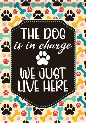 Dog In Charge Durasoft Garden Flag