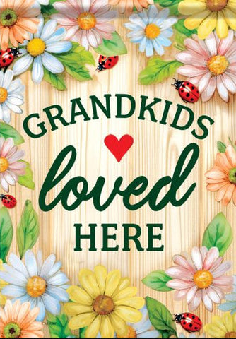 Grandkids Durasoft Garden Flag