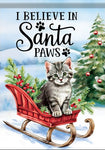 Santa Paws Kitten Durasoft Garden Flag