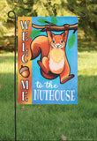 Nuthouse Applique Garden Flag