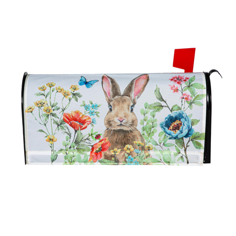 Garden Bunnies Mailbox Cover