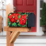 Peace Poinsettias Mailbox Cover