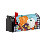 Buffalo Check Pumpkins Mailbox Cover