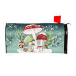 Woodland Winter Mushroom Mailbox Cover