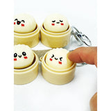 Light Up Cute Dumpling Clicker Keychain