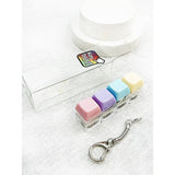 Light Up Pastel Keyboard Fidget Keychain