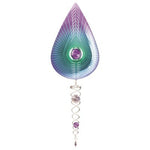 Crystal Teardrop Purple Mini Spinfinity