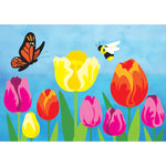 Tulips 40" Windsock