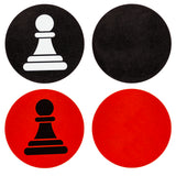 Outdoor Reversible Chess & Checkers Patio Set