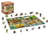 WoodenCity: Garden Five O'Clock Puzzle